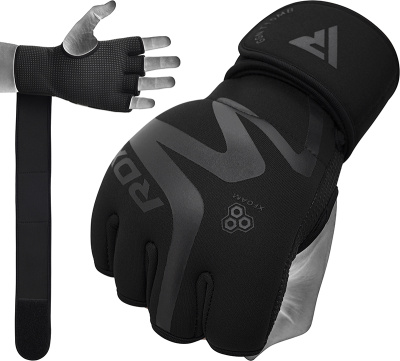 Перчатки тренировочные RDX Grappling Neoprene T15 S черн.мат.