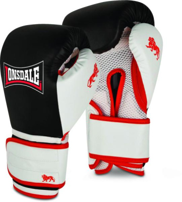 Перчатки тренировочные Lonsdale Haydock 10oz черн/бел.